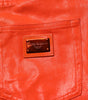 Dolce & Gabbana Orange Cotton High Waisted Denim Jeans