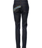 Dolce & Gabbana Blue Queen Patch AUDREY Mid Waist Denim Jeans