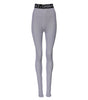 Dolce & Gabbana Gray Nylon DG Logo Mid Waisted Leggings Pants