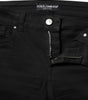 Dolce & Gabbana Black Skinny Cotton Mid Waisted Denim Jeans