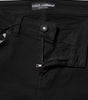 Dolce & Gabbana Black Cotton Skinny Mid Waisted Denim Jeans