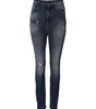Dolce & Gabbana Blue Washed Cotton High Waisted Denim Jeans