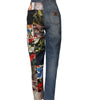 Dolce & Gabbana Blue AMBER Patchwork High Waist Denim Jeans