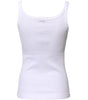 Dolce & Gabbana White Cotton Sleeveless Round Neck Tank Top