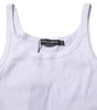 Dolce & Gabbana White Cotton Sleeveless Round Neck Tank Top