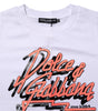 Dolce & Gabbana White Cotton Graphic Print Crew Neck T-shirt