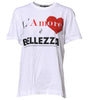 Dolce & Gabbana White Cotton Graphic Print Crew Neck T-shirt