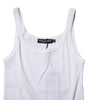 Dolce & Gabbana White Cotton Sleeveless Round Neck Tank Top