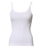 Dolce & Gabbana White Cotton Sleeveless Round Neck Tank Top