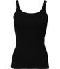 Dolce & Gabbana Black Cotton Sleeveless Round Neck Tank Top