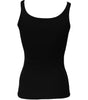 Dolce & Gabbana Black Cotton Sleeveless Round Neck Tank Top