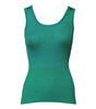 Dolce & Gabbana Green Silk Sleeveless Round Neck Tank Top