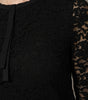 Dolce & Gabbana Black Nylon Lace Long Sleeve Blouse Top