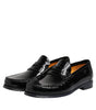 Dolce & Gabbana Black Leather Slip On Loafers Dress Shoes