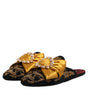Dolce & Gabbana Multicolor Embellished Flat Sandals Shoes