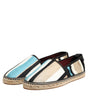 Dolce & Gabbana Multicolor Stripes Canvas Flat Espadrille Shoes