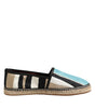 Dolce & Gabbana Multicolor Stripes Canvas Flat Espadrille Shoes