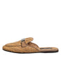 Dolce & Gabbana Beige Rattan Flat Mule Men Sandals Shoes