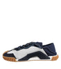 Dolce & Gabbana White Blue Lace Up Low Top NS1 Sneakers Shoes