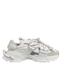 Dolce & Gabbana White Gray Low Top Space Sneakers Shoes