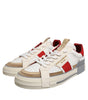 Dolce & Gabbana Multicolor Leather Low Top Sneakers Shoes