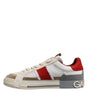 Dolce & Gabbana Multicolor Leather Low Top Sneakers Shoes