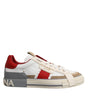 Dolce & Gabbana Multicolor Leather Low Top Sneakers Shoes