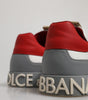 Dolce & Gabbana Multicolor Leather Low Top Sneakers Shoes
