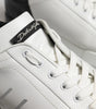 Dolce &amp; Gabbana White Black Logo Low Top Leather Sneakers Shoes