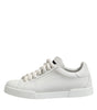 Dolce & Gabbana White Logo Lace Up Low Top Men Sneakers Shoes