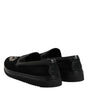 Mocassins noirs à couronne brodée Dolce &amp; Gabbana