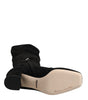 Dolce & Gabbana Black Suede Leather Knee High Boots Shoes