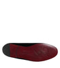 Dolce & Gabbana Black Velvet Crystal Crown Loafers Dress Shoes