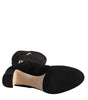 Dolce &amp; Gabbana Black Suede Leather Knee High Boots Shoes