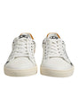 Dolce & Gabbana White Leather MILANO Low Top Sneakers Shoes