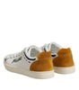 Dolce & Gabbana White Leather MILANO Low Top Sneakers Shoes