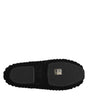 Dolce & Gabbana Black Wool Slip On Flats Ballerina Shoes