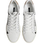 Dolce & Gabbana White Leather MILANO Low Top Sneakers Shoes