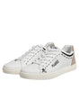 Dolce & Gabbana White Leather MILANO Low Top Sneakers Shoes