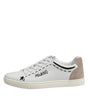 Dolce & Gabbana White Leather MILANO Low Top Sneakers Shoes