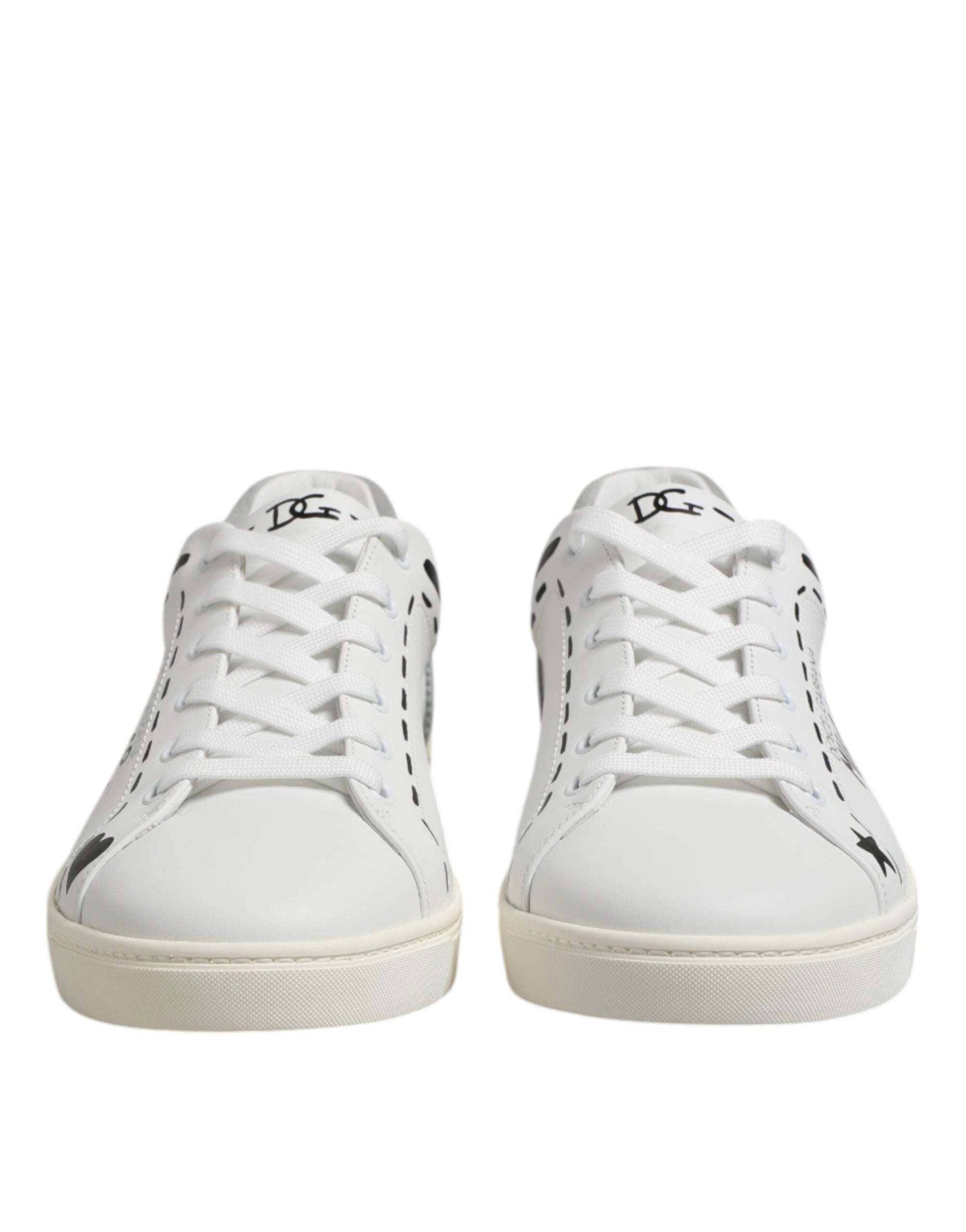 Baskets basses Dolce &amp; Gabbana en cuir blanc Milano