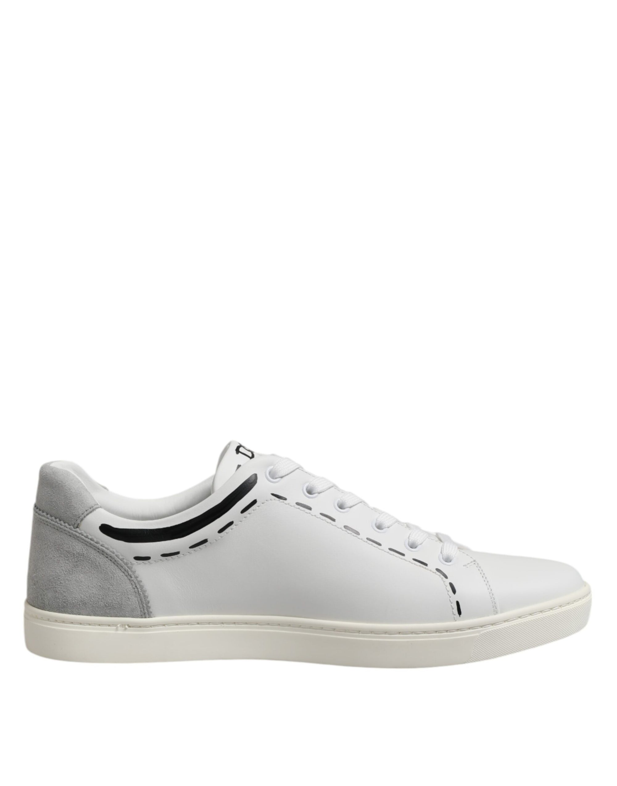 Baskets basses Dolce &amp; Gabbana en cuir blanc Milano