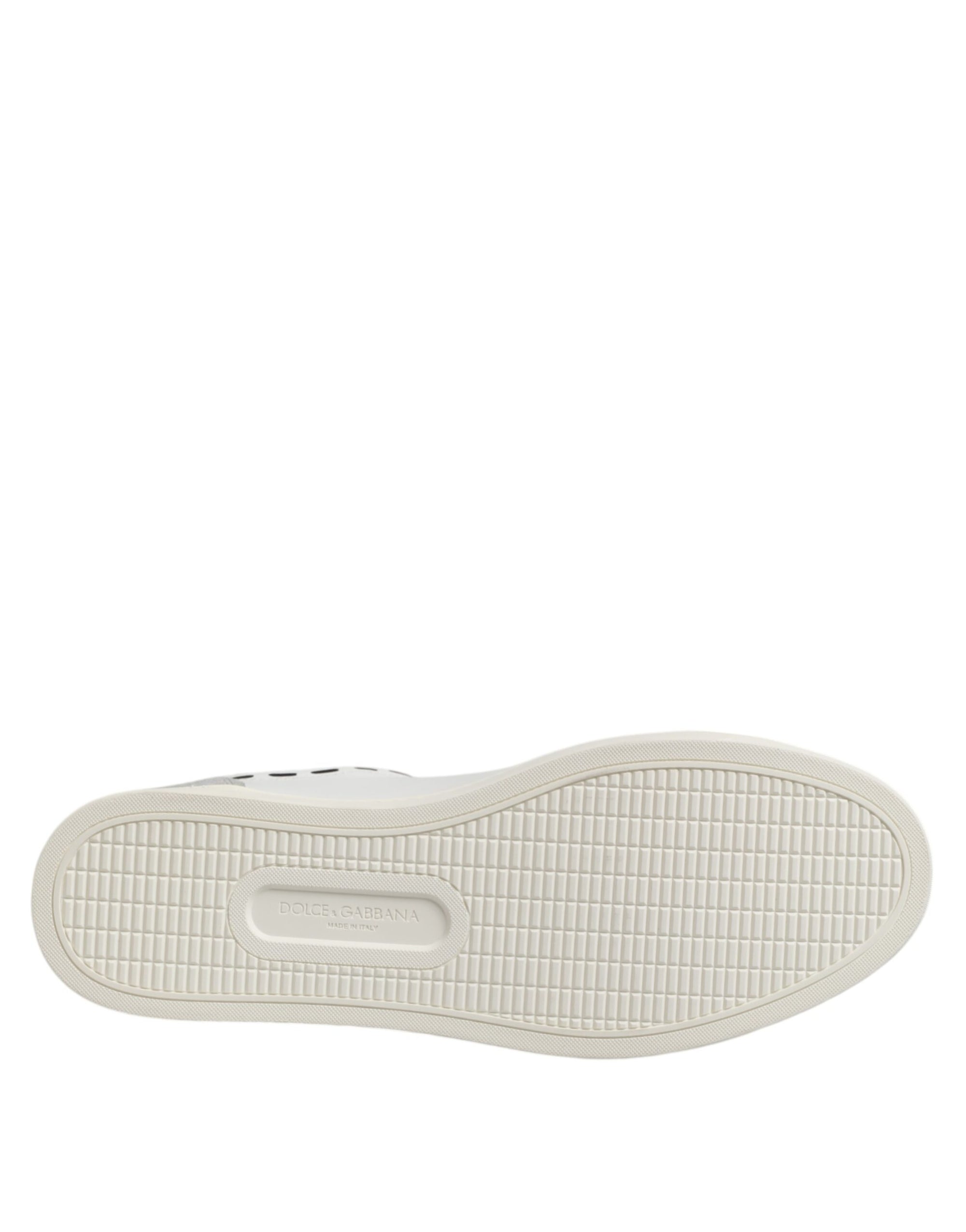 Baskets basses Dolce &amp; Gabbana en cuir blanc Milano