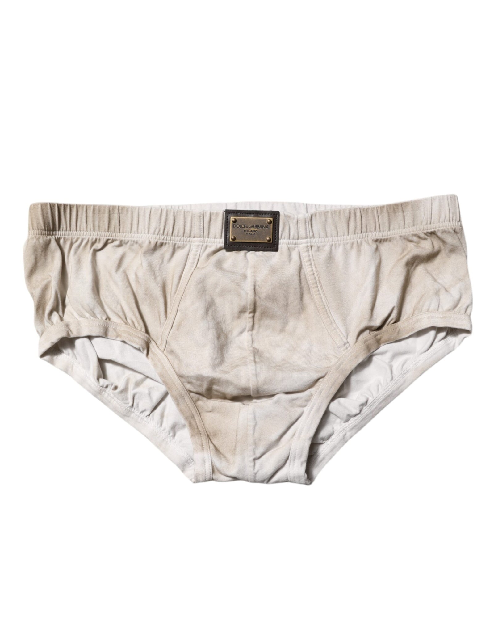 Slip homme Dolce &amp; Gabbana en coton stretch gris