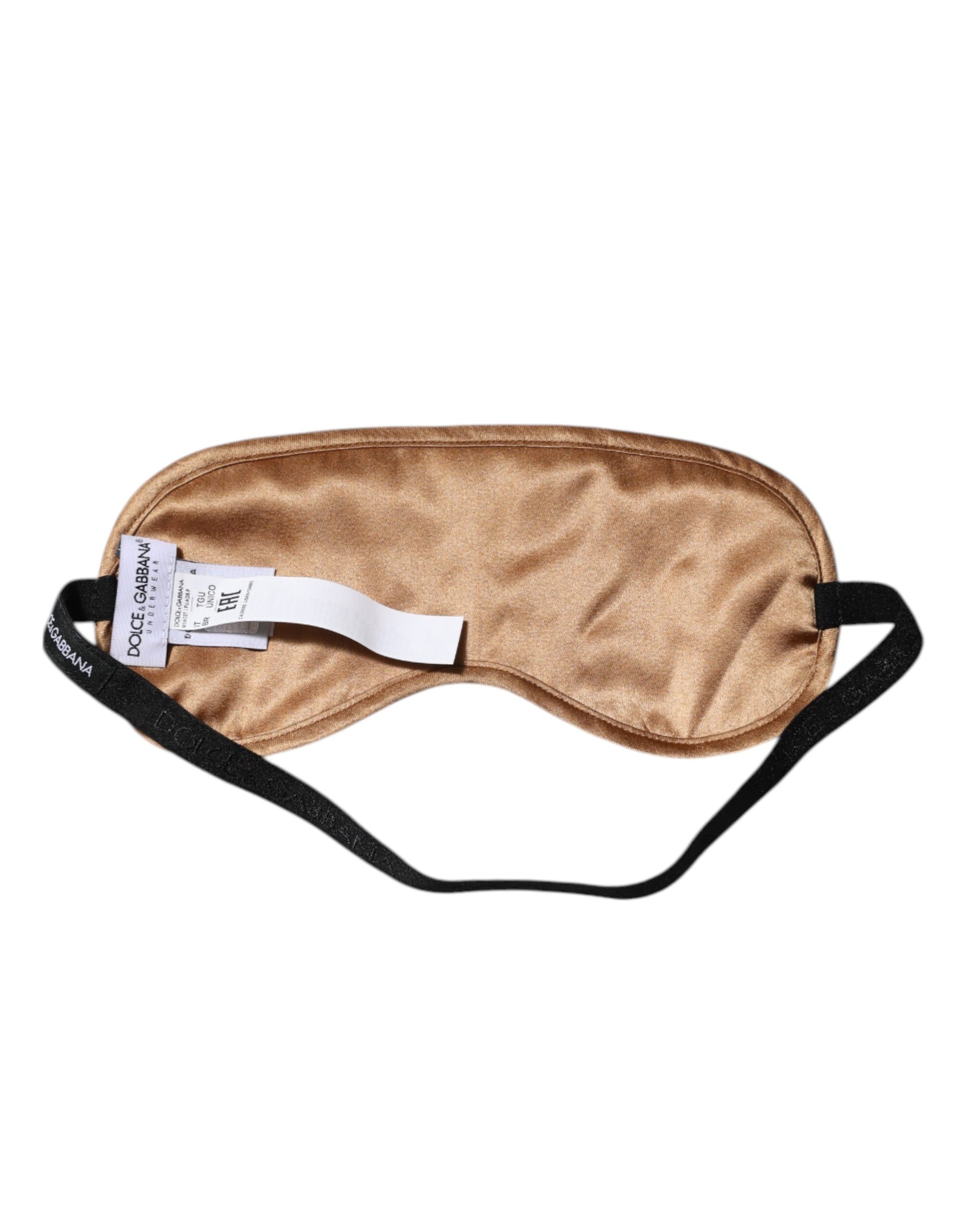Ensemble de sous-vêtements Dolce & Gabbana beige pour homme avec masque pour les yeux et boxer