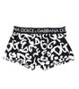 Boxer classique Dolce &amp; Gabbana à imprimé logo noir et blanc
