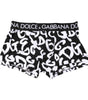 Boxer classique Dolce &amp; Gabbana à imprimé logo noir et blanc