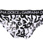 Sous-vêtement classique Dolce &amp; Gabbana à imprimé logo noir et blanc