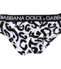 Sous-vêtement classique Dolce &amp; Gabbana à imprimé logo noir et blanc