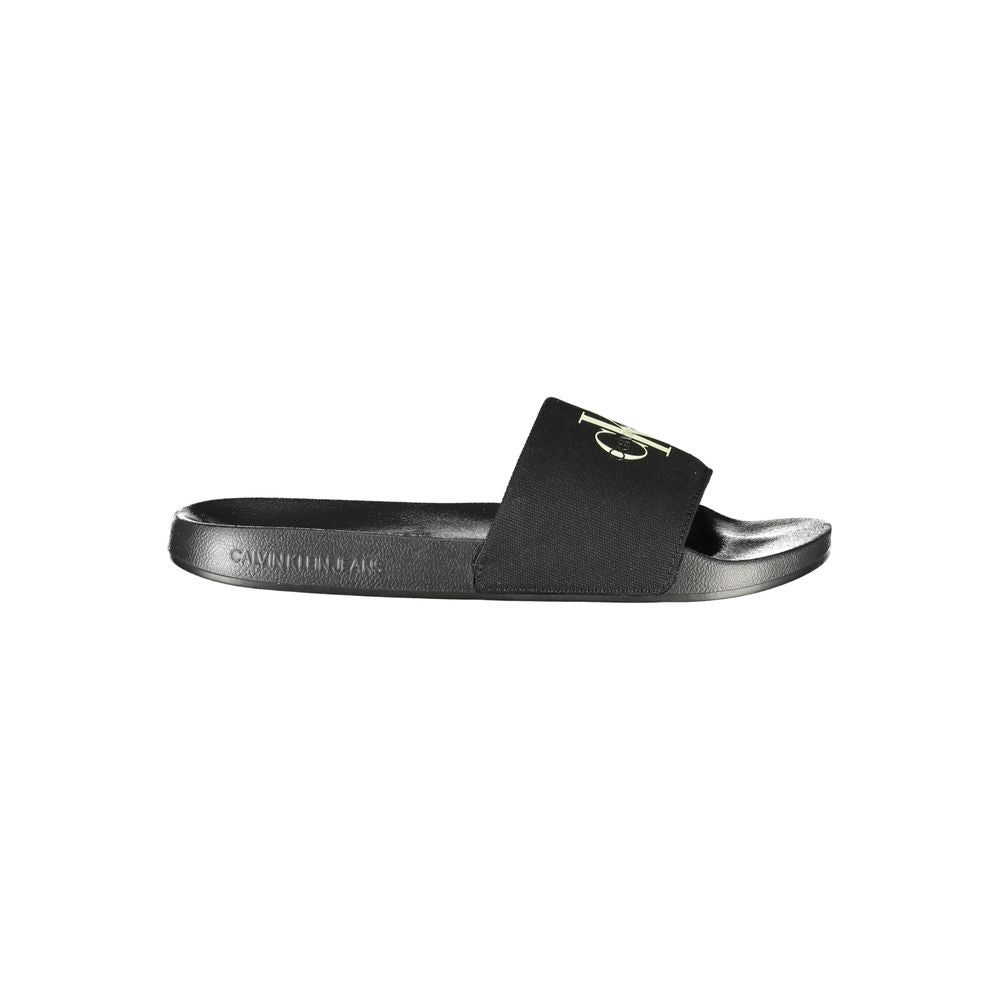 Sandale noire en coton recyclé pour homme Calvin Klein